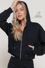 Long Sleeve Soft Modal Scuba Hoodie Jacket