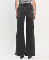 High Rise Patch Pkt Wide Leg