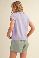 Cap Sleeve Sweater Green