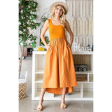 Knit top and Parachute Skirt  Dress: Olive