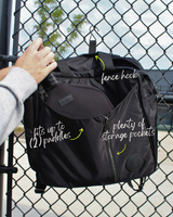 Pickleball Bag 3-in-1 Tote, Crossbody, Backpack : Black