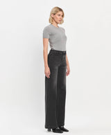 High Rise Patch Pkt Wide Leg