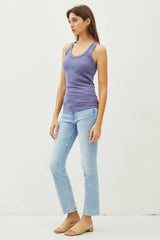 Taupe Ribbed Tank Top