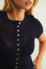 Light Blue Knit Cardigan