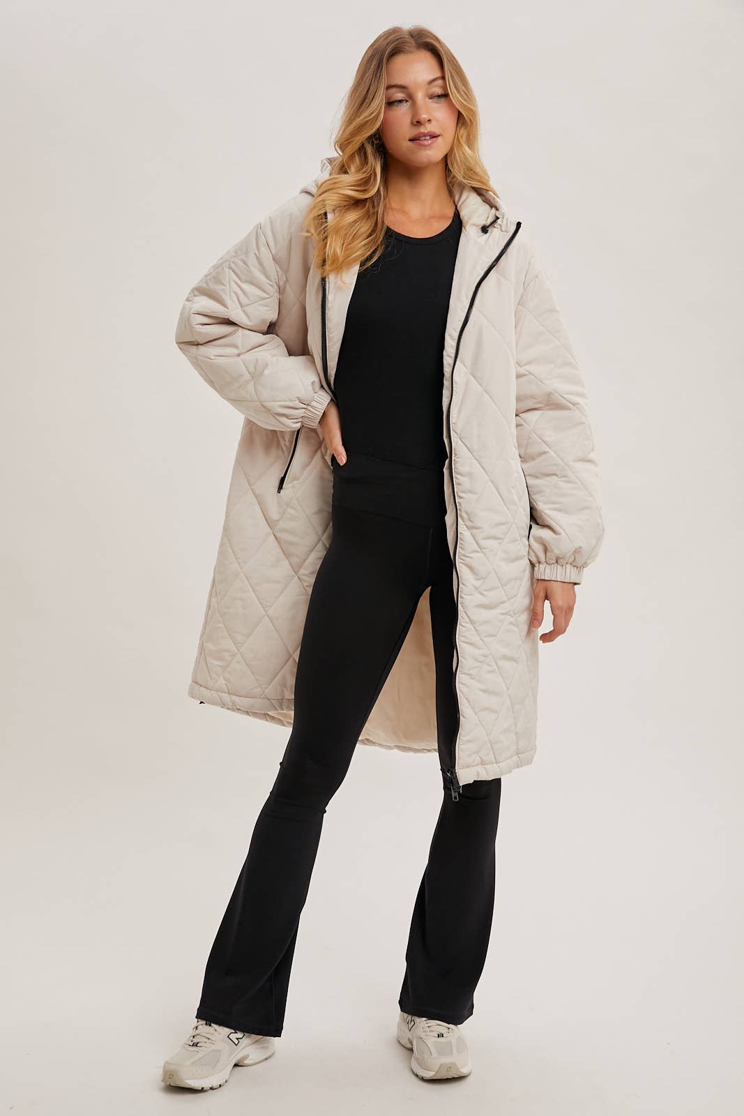 Long Quilted Puffer Coat