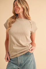 White Baseball Tee