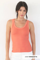 Ribbed Tank Top Bananna