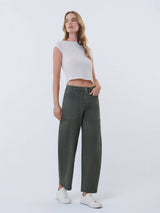 Green barrel Pant