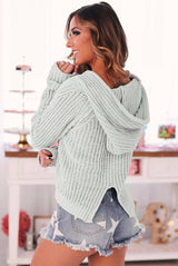 Coastal Breeze Knit Hoodie: