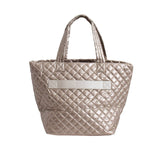 Diamond Tote Shoulder Bag Champagne Gold
