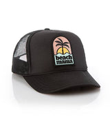 Beach Mama Patch Trucker Hat: Khaki