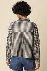 Gingham Button-Up Shirt