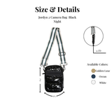 Puffer Camera Phone Crossbody Shoulder Bag Black Onyx