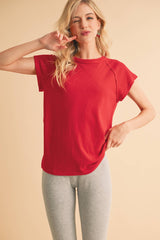White Baseball Tee