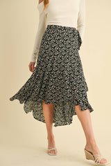 Wrap Ruffle Skirt