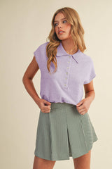 Cap Sleeve Sweater OAT