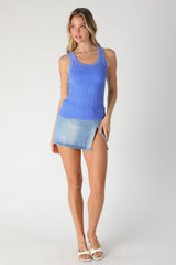 NS8465 - Vintage Reversible Lace Top: Vintage Oak