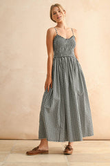 Gingham Print Dress
