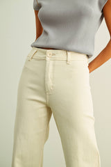 Olive straight leg Wide Pant