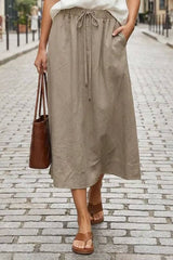 A-Line Midi Skirt