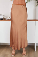 Silky Navy Slip Skirt