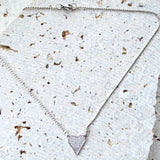 Silver tiny heart ball chain 18”: Gold / 18”