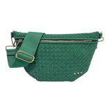 Suede Westlyn Woven Bum Bag: Suede Chocolate
