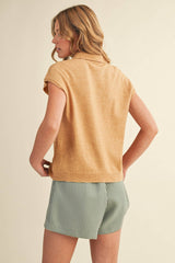 Cap Sleeve Sweater OAT