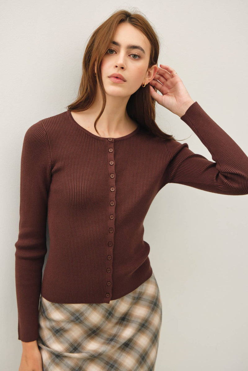 Ribbed Cardigan