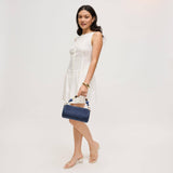 Rachel - Straw Clutch: Chocolate