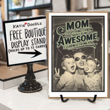 Funny Mothers Day Cards + Display Stand | Mothers Day Gifts: Yes