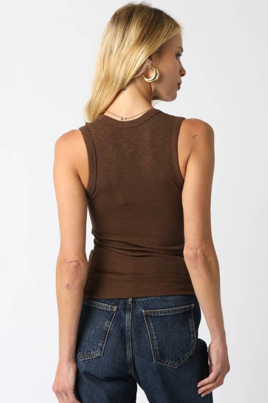 Kelsey Tank Top: Scarlet