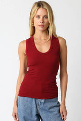 Kelsey Tank Top: Scarlet
