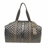 Diamond Quilted Weekender Duffel Bag | Espresso