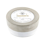 12 oz White Dipped Concrete Candle - Citronella
