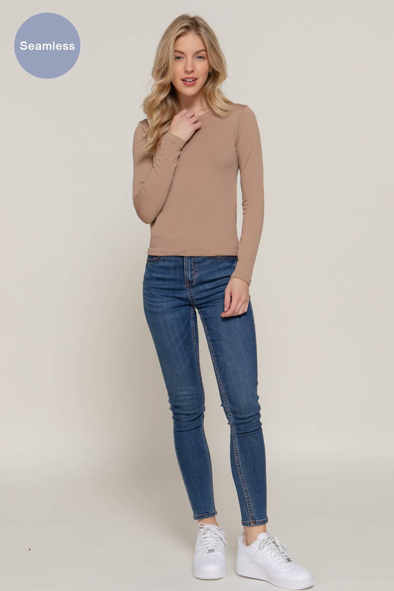 Long Sleeve Crew Neck Inner Fur