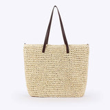 Woven Tote Bag with Long Handles