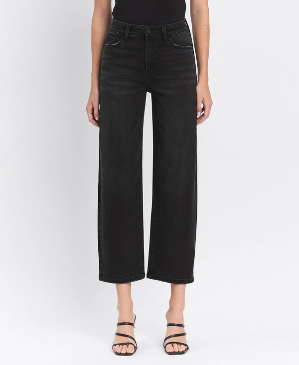 Black High Waist Barrel Pant