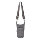 Jace Water Bottle Nylon Puffer Crossbody: Carbon