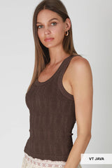 NS8465 - Vintage Reversible Lace Top: Vintage Oak