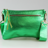The Metallic Rita Crossbody and Hipbag: Snow