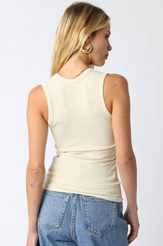 Kelsey Tank Top: Scarlet