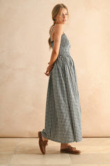 Gingham Print Dress