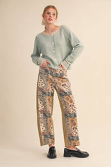 Teal 2 tone Cardigan