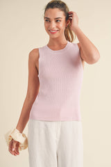 Soft Pink Tank Sweater