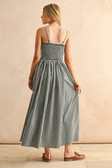 Gingham Print Dress
