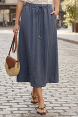 A-Line Midi Skirt