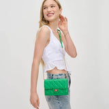 Winona Quilted  Multi-Compartment Crossbody: Black