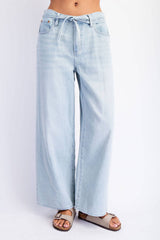 Baggy linen jeans