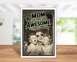 Funny Mothers Day Cards + Display Stand | Mothers Day Gifts: Yes
